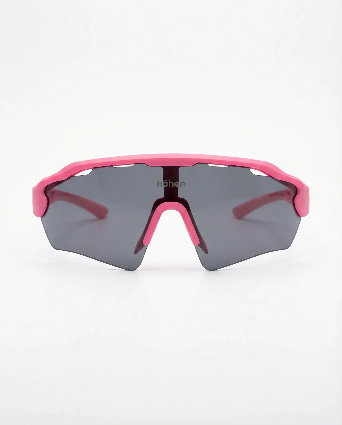 Magenta sports sunglasses from höhen Aero with dark lens, ultra-light aerodynamic design for cycling and outdoor sports.