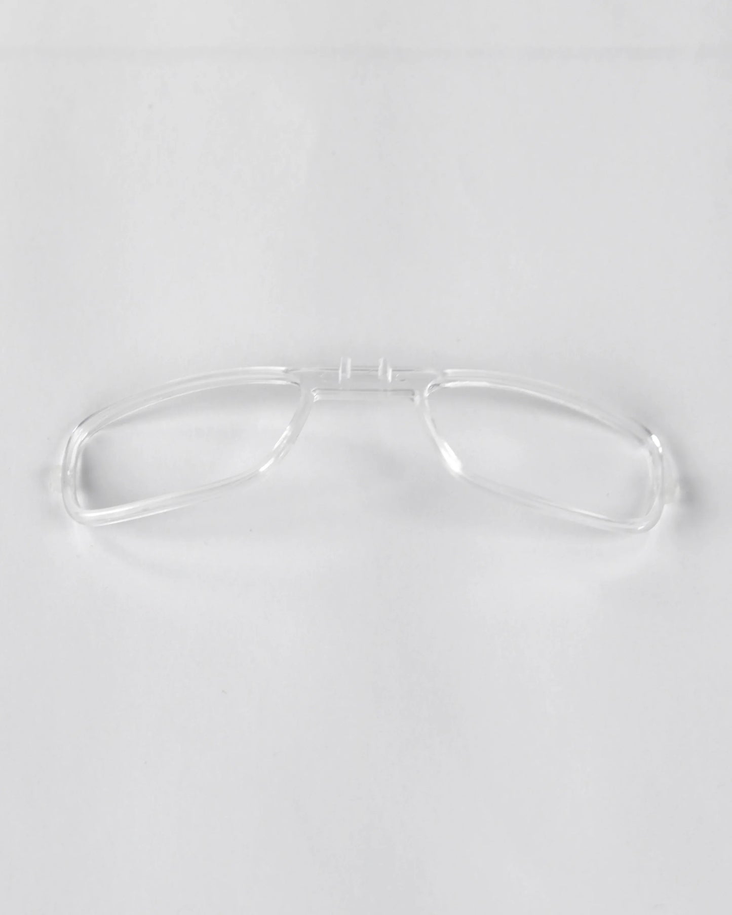 Clear plastic RX optical insert frame for the höhen aero sunglasses, designed for prescription lens integration
